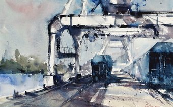 Watercolor by Pomothy László