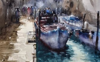 Watercolor by Pomothy László