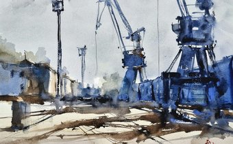 Watercolor by Pomothy László