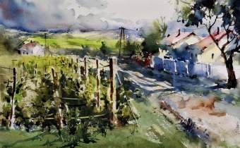 Watercolor by Pomothy László