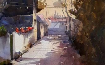 Watercolor by Pomothy László