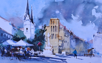 Watercolor by Pomothy László