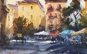 Watercolor by Pomothy László