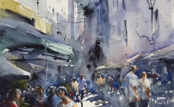 Watercolor by Pomothy László
