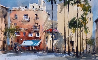 Watercolor by Pomothy László