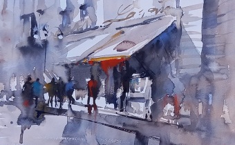 Watercolor by Pomothy László