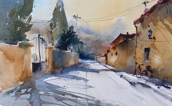 Watercolor by Pomothy László