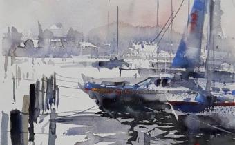Watercolor by Pomothy László