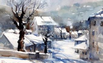 Watercolor by Pomothy László