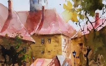 Watercolor by Pomothy László
