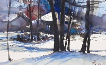 Watercolor by Pomothy László