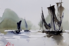 Watercolor by Pomothy László