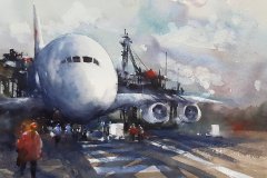 At the airport